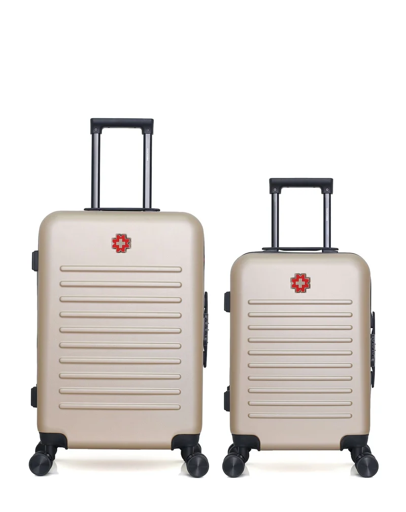 SWISS KOPPER – 2er-Pack – Mittelgroßer Koffer und Handgepäck WIL