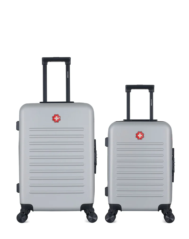 SWISS KOPPER – 2er-Pack – Mittelgroßer Koffer und Handgepäck WIL