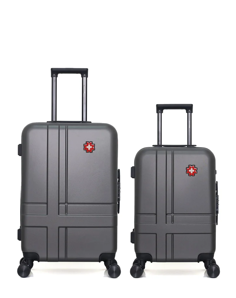 SWISS KOPPER – 2er-Pack – Mittelgroßer Koffer und Handgepäck USTER