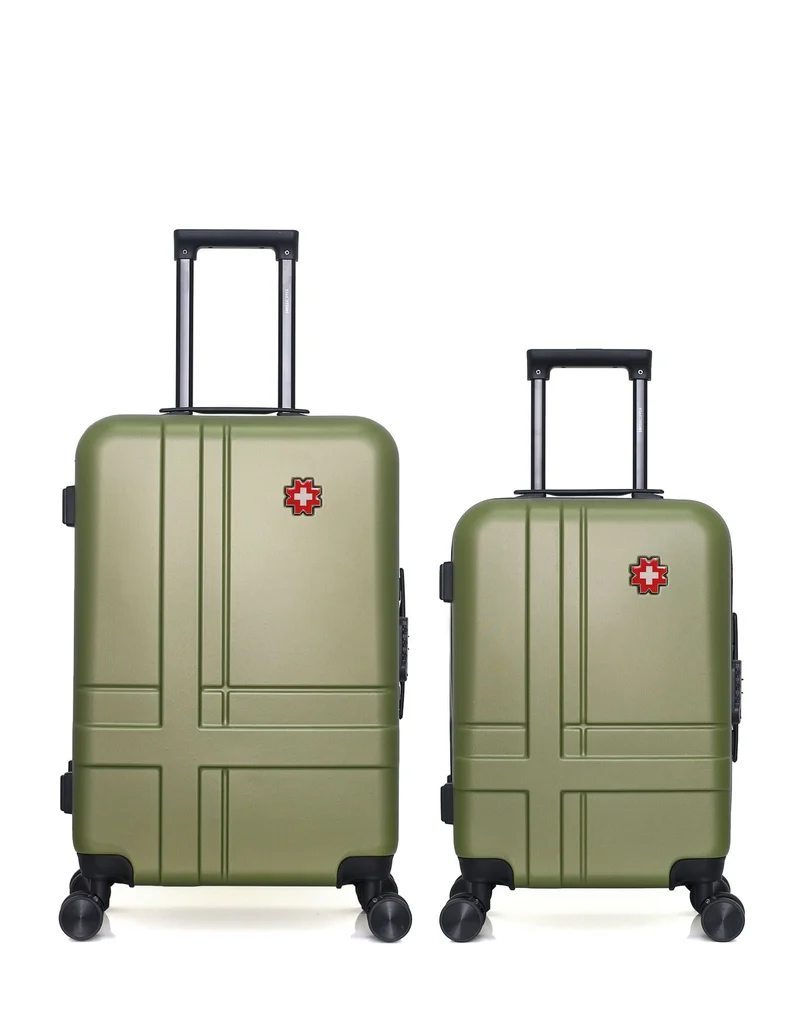 SWISS KOPPER – 2er-Pack – Mittelgroßer Koffer und Handgepäck USTER