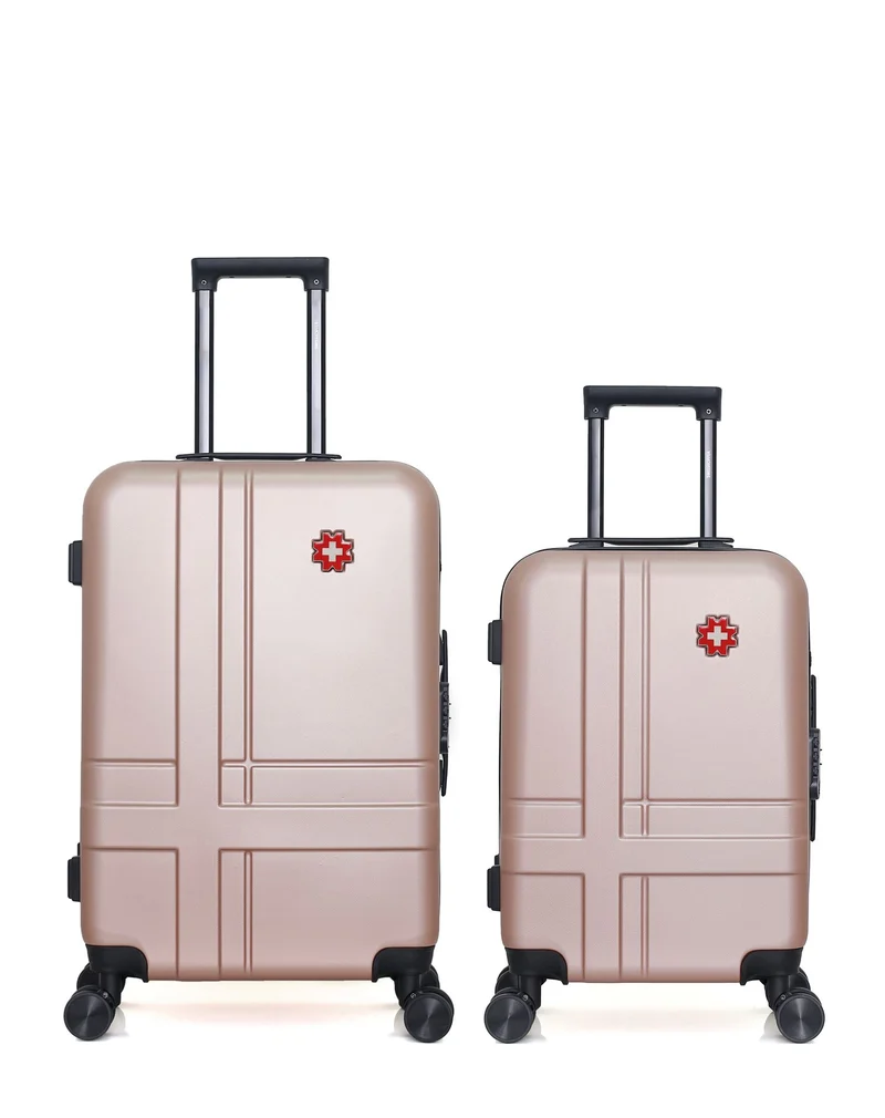 SWISS KOPPER – 2er-Pack – Mittelgroßer Koffer und Handgepäck USTER
