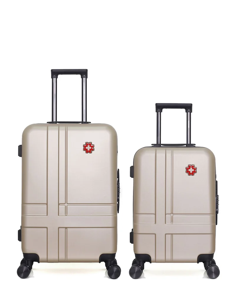 SWISS KOPPER – 2er-Pack – Mittelgroßer Koffer und Handgepäck USTER