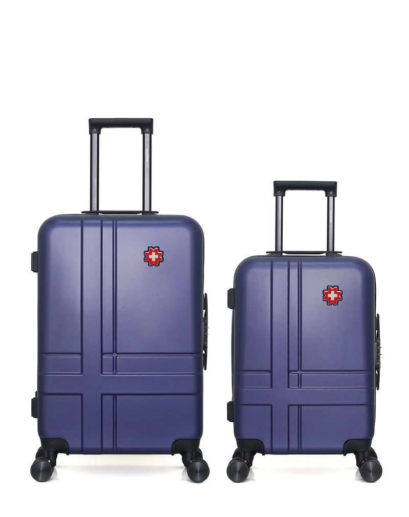 SWISS KOPPER – 2er-Pack – Mittelgroßer Koffer und Handgepäck USTER