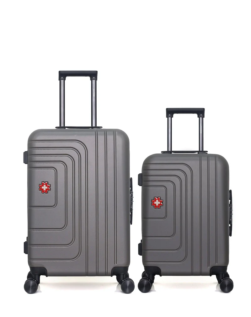 SWISS KOPPER – 2er-Pack – Mittelgroßer Koffer und Handgepäck RUTI
