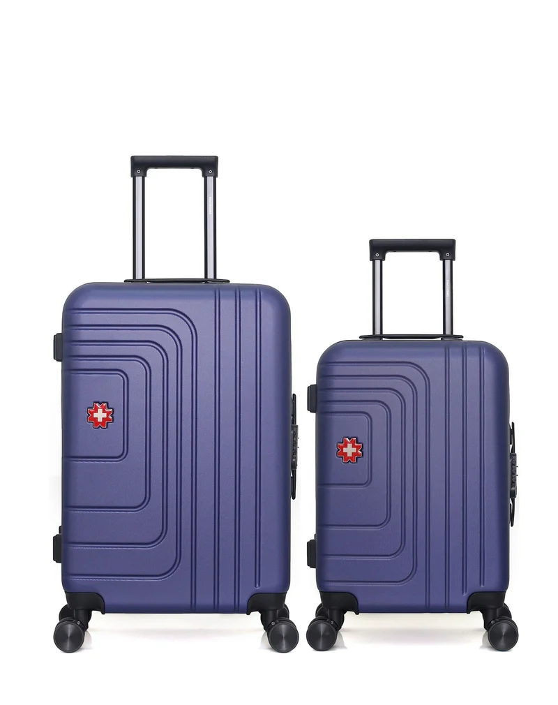SWISS KOPPER – 2er-Pack – Mittelgroßer Koffer und Handgepäck RUTI