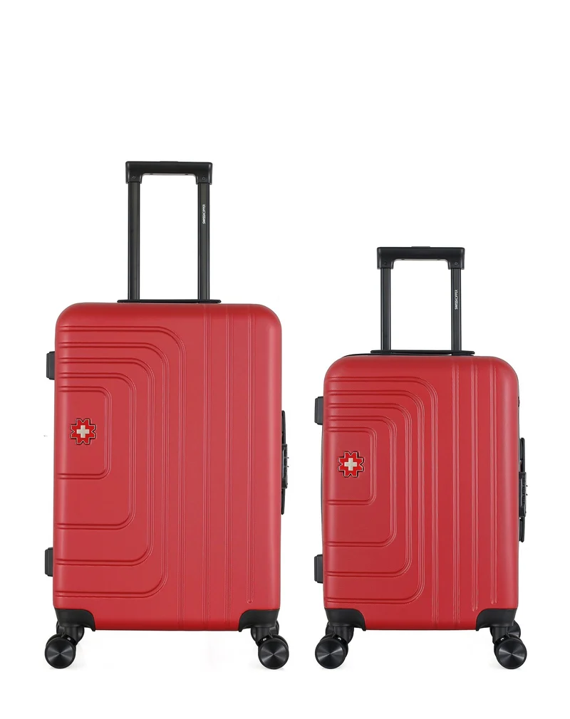 SWISS KOPPER – 2er-Pack – Mittelgroßer Koffer und Handgepäck RUTI