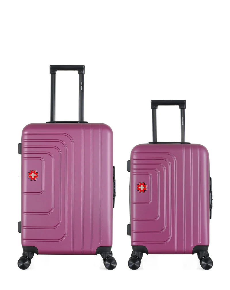SWISS KOPPER – 2er-Pack – Mittelgroßer Koffer und Handgepäck RUTI