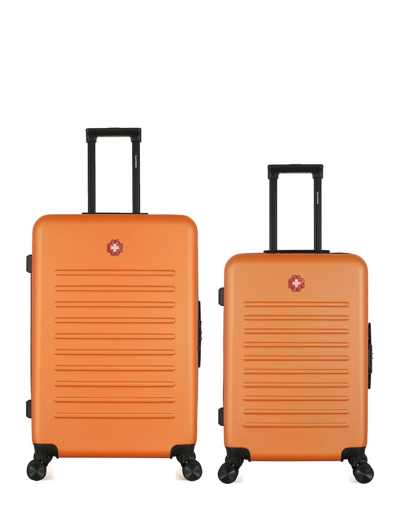 SWISS KOPPER – 2er-Pack – Großer Koffer und mittelgroßer Koffer WIL