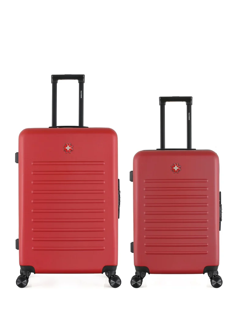 SWISS KOPPER – 2er-Pack – Großer Koffer und mittelgroßer Koffer WIL