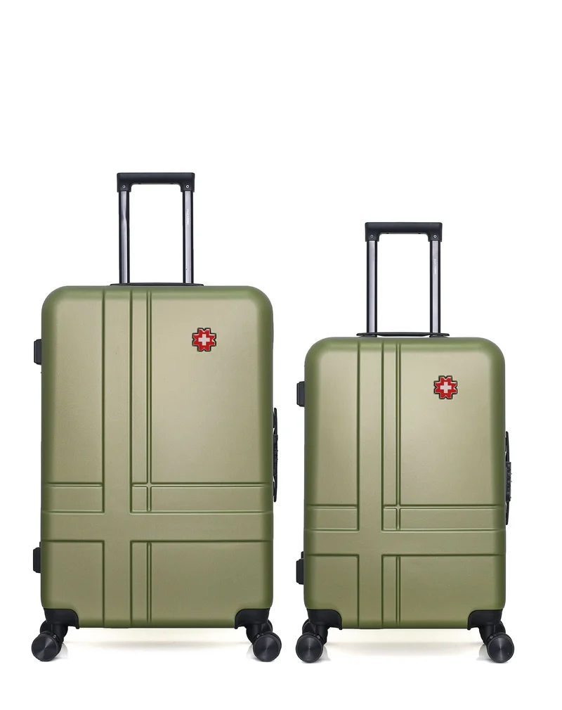 SWISS KOPPER – 2er-Pack – Großer Koffer und mittelgroßer Koffer