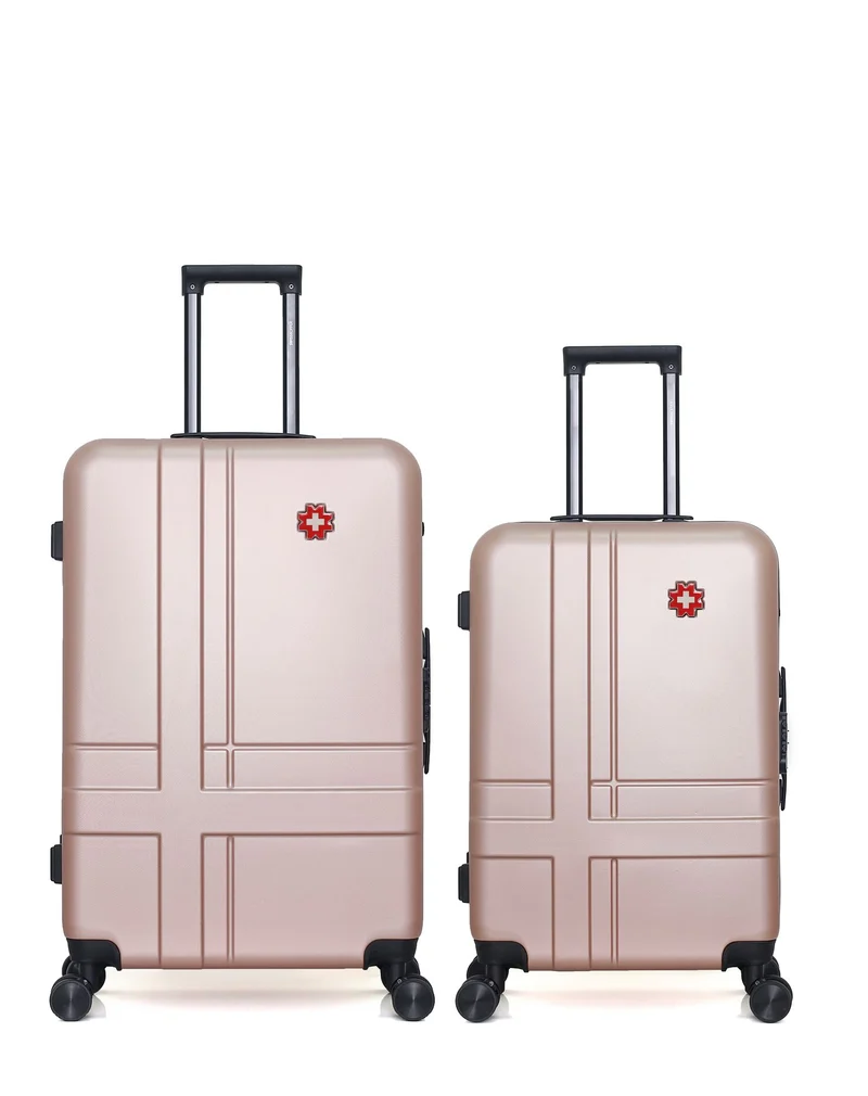 SWISS KOPPER – 2er-Pack – Großer Koffer und mittelgroßer Koffer