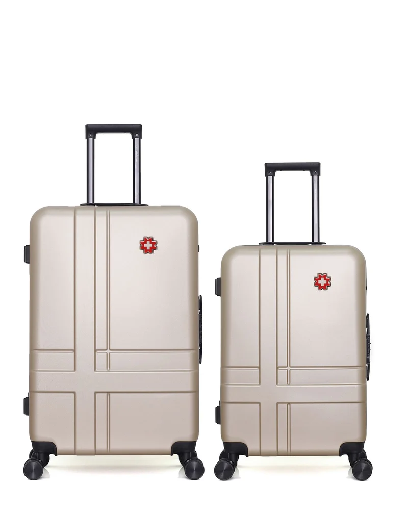 SWISS KOPPER – 2er-Pack – Großer Koffer und mittelgroßer Koffer