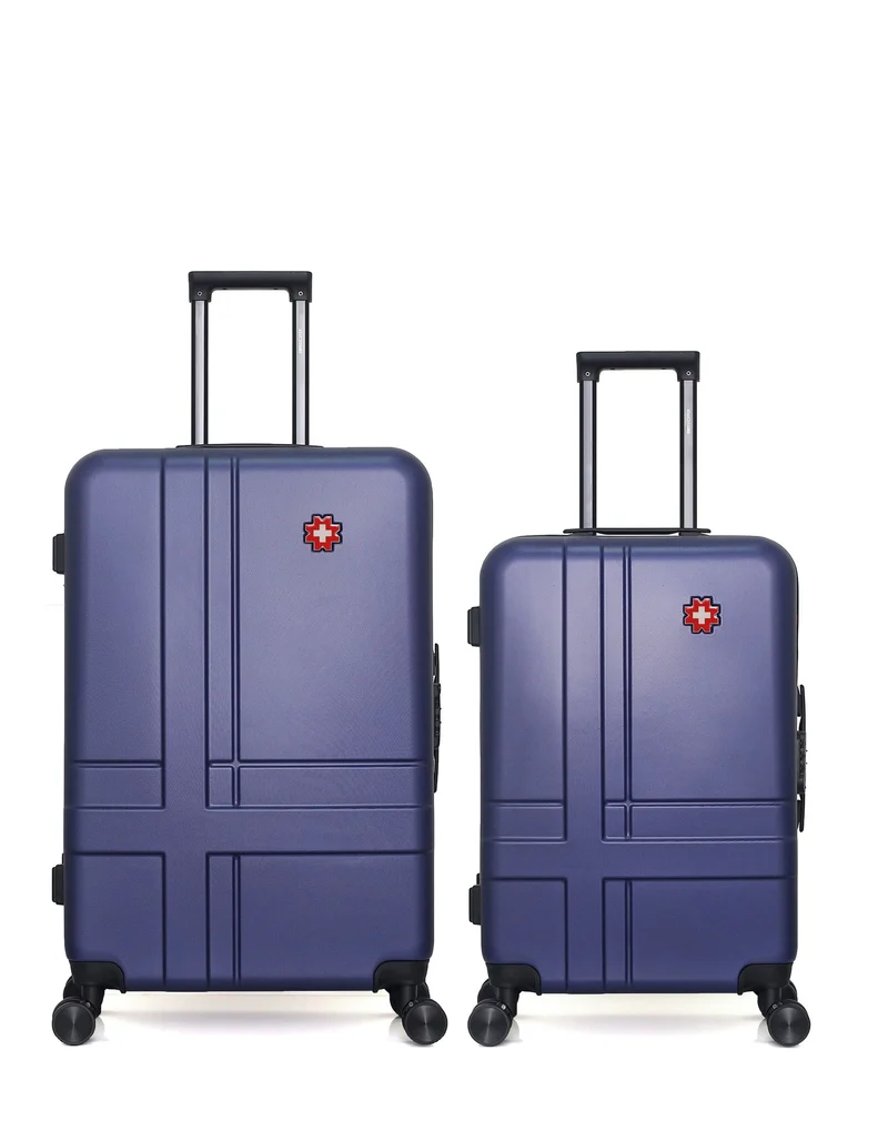 SWISS KOPPER – 2er-Pack – Großer Koffer und mittelgroßer Koffer