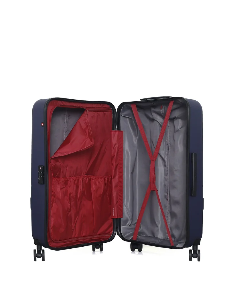 SWISS KOPPER – 2er-Pack – Großer Koffer und mittelgroßer Koffer