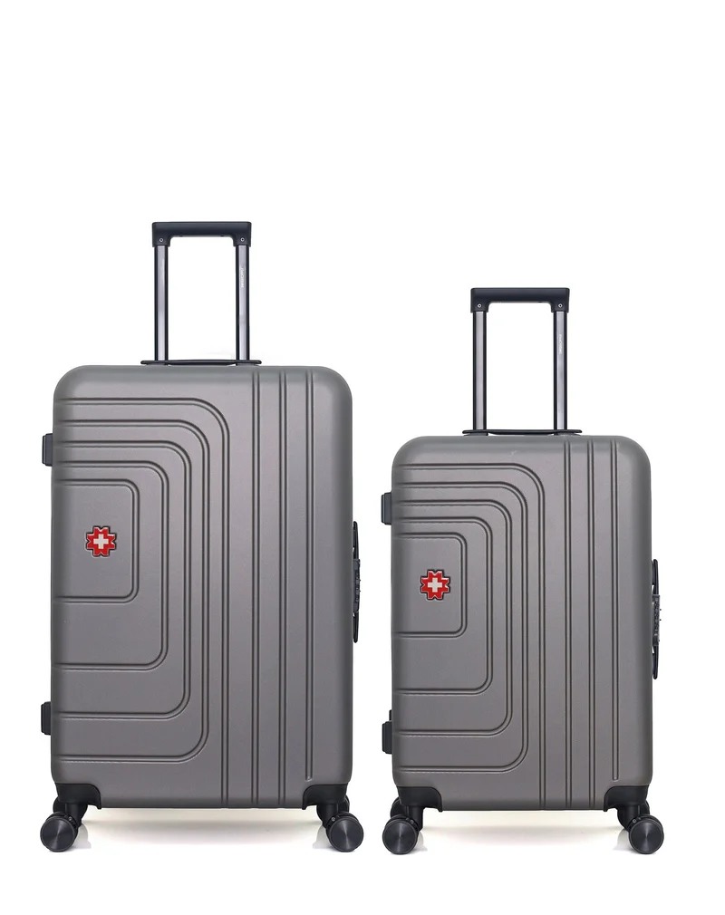 SWISS KOPPER – 2er-Pack – Großer Koffer und mittelgroßer Koffer RUTI