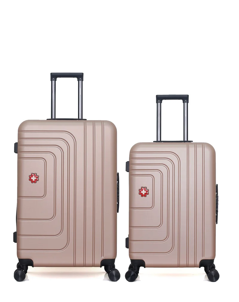 SWISS KOPPER – 2er-Pack – Großer Koffer und mittelgroßer Koffer RUTI