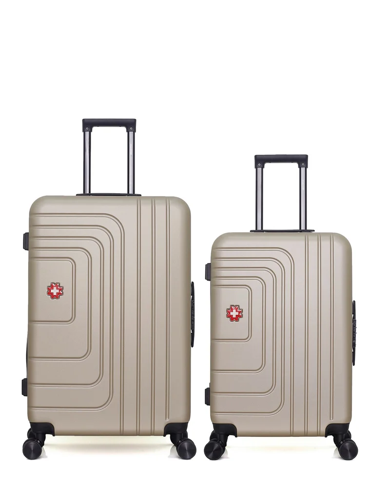SWISS KOPPER – 2er-Pack – Großer Koffer und mittelgroßer Koffer RUTI