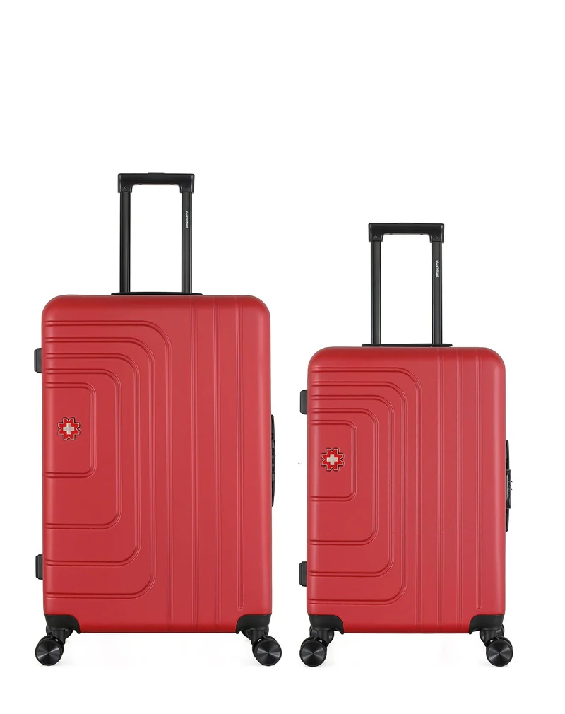 SWISS KOPPER – 2er-Pack – Großer Koffer und mittelgroßer Koffer RUTI