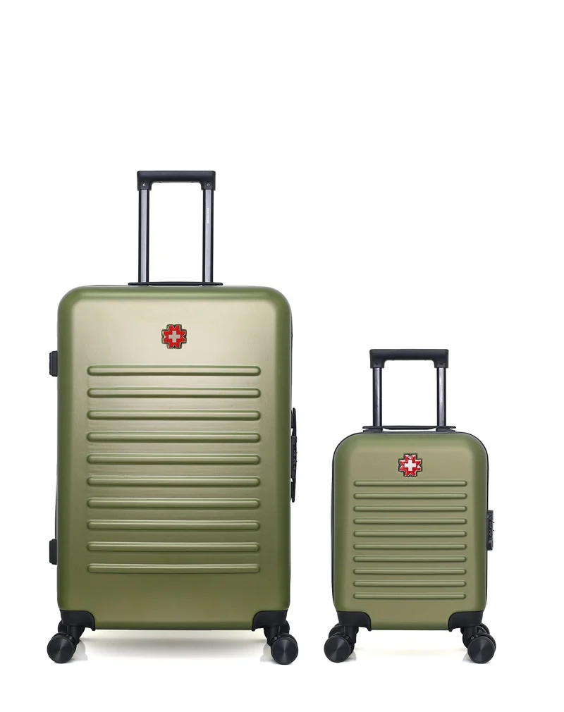 SWISS KOPPER – 2er-Pack – Großer Koffer und Handgepäck XXS WIL