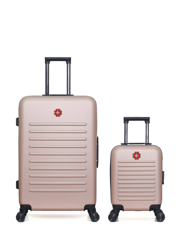 SWISS KOPPER – 2er-Pack – Großer Koffer und Handgepäck XXS WIL