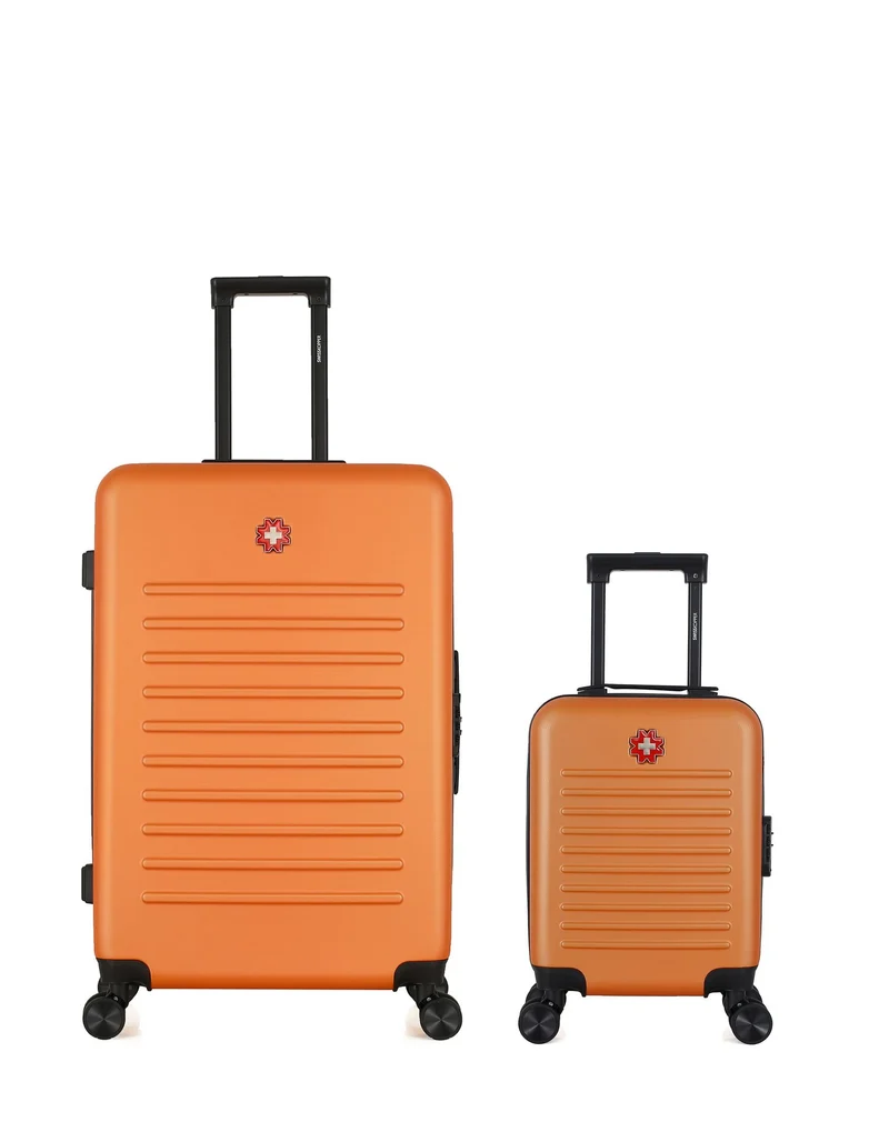 SWISS KOPPER – 2er-Pack – Großer Koffer und Handgepäck XXS WIL