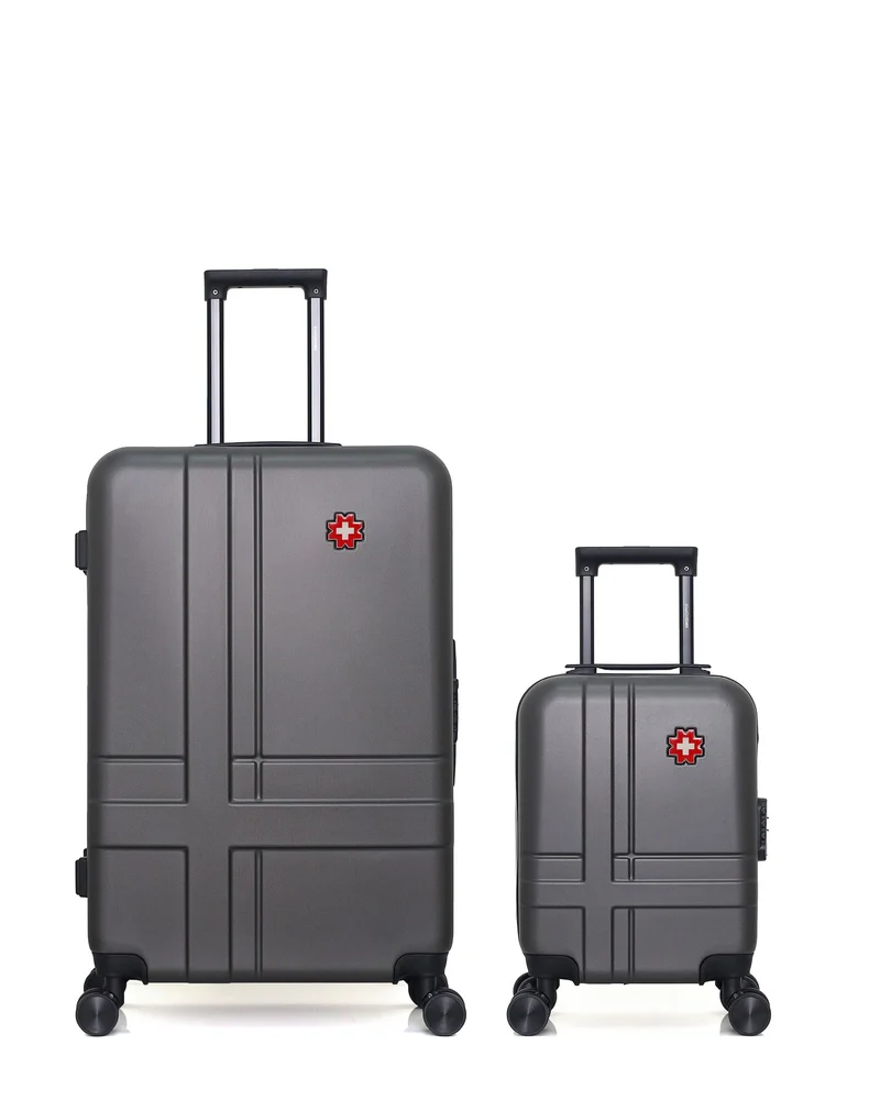 SWISS KOPPER – 2er-Pack – Großer Koffer und Handgepäck XXS USTER