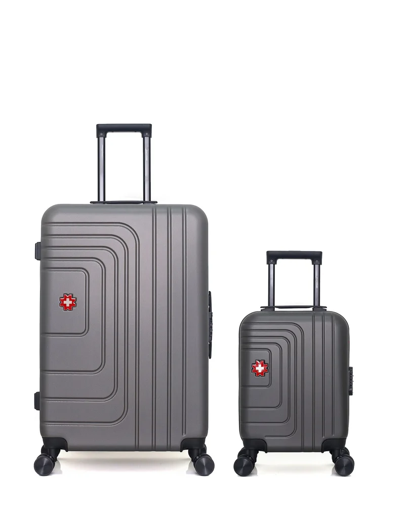 SWISS KOPPER – 2er-Pack – Großer Koffer und Handgepäck XXS RUTI