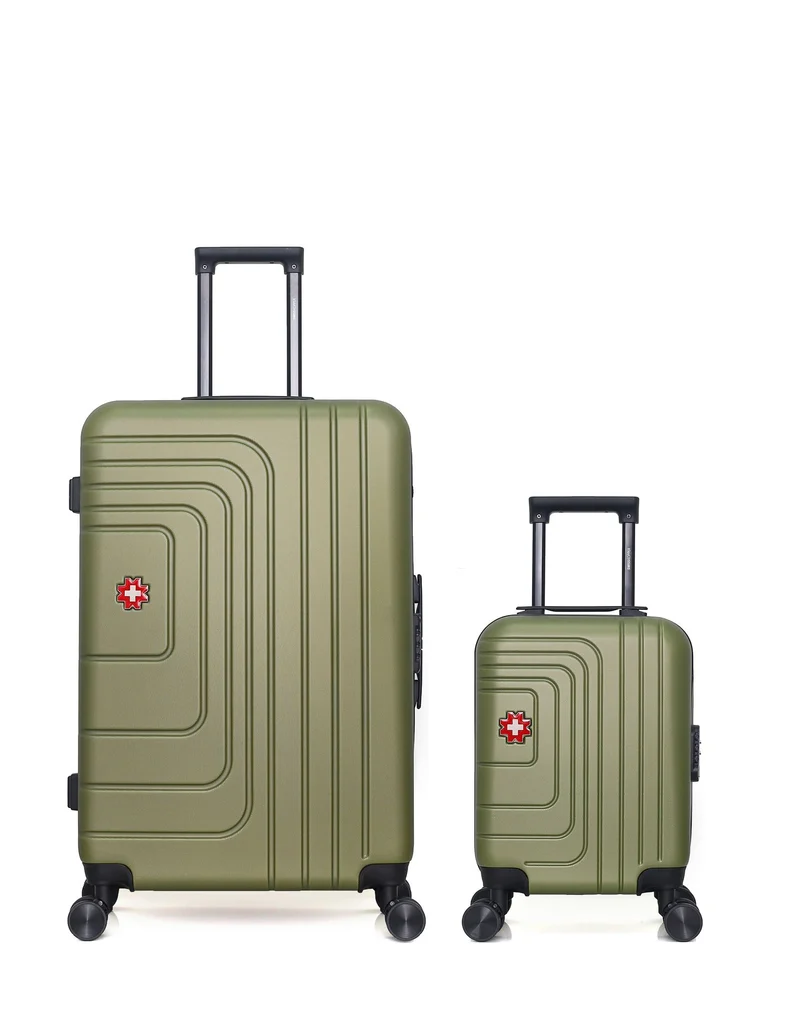 SWISS KOPPER – 2er-Pack – Großer Koffer und Handgepäck XXS RUTI