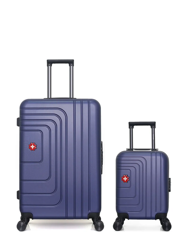 SWISS KOPPER – 2er-Pack – Großer Koffer und Handgepäck XXS RUTI