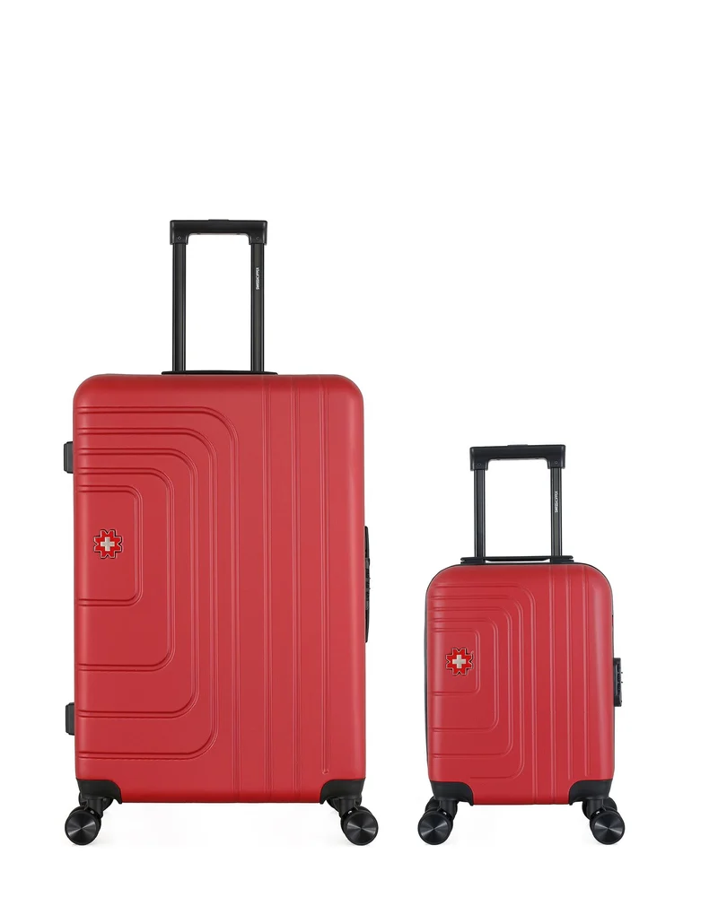 SWISS KOPPER – 2er-Pack – Großer Koffer und Handgepäck XXS RUTI