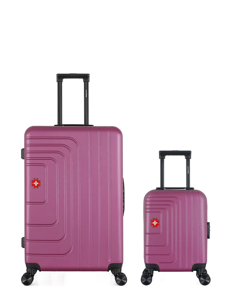 SWISS KOPPER – 2er-Pack – Großer Koffer und Handgepäck XXS RUTI