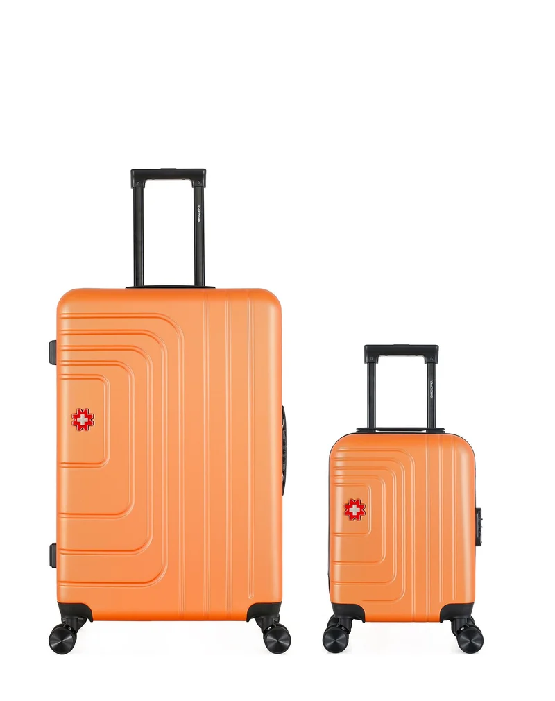 SWISS KOPPER – 2er-Pack – Großer Koffer und Handgepäck XXS RUTI