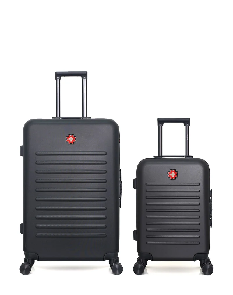 SWISS KOPPER – 2er-Pack – Großer Koffer und Handgepäck WIL