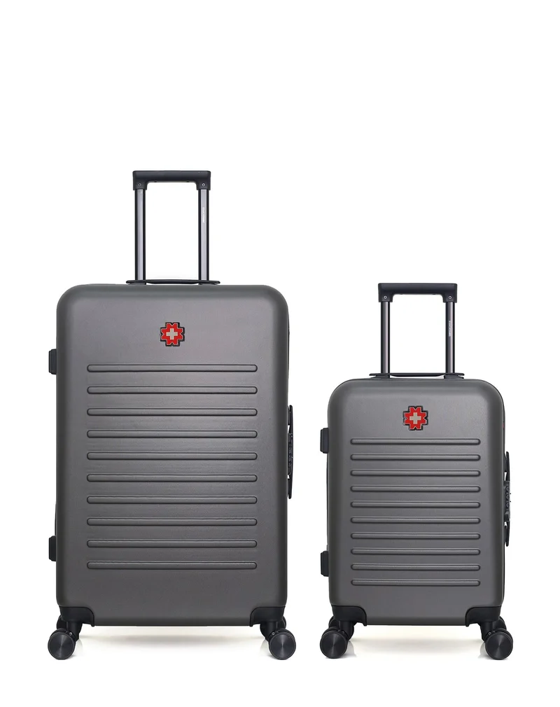 SWISS KOPPER – 2er-Pack – Großer Koffer und Handgepäck WIL