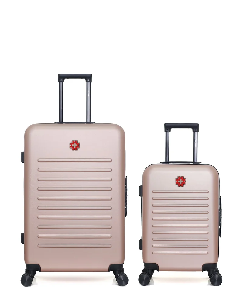 SWISS KOPPER – 2er-Pack – Großer Koffer und Handgepäck WIL