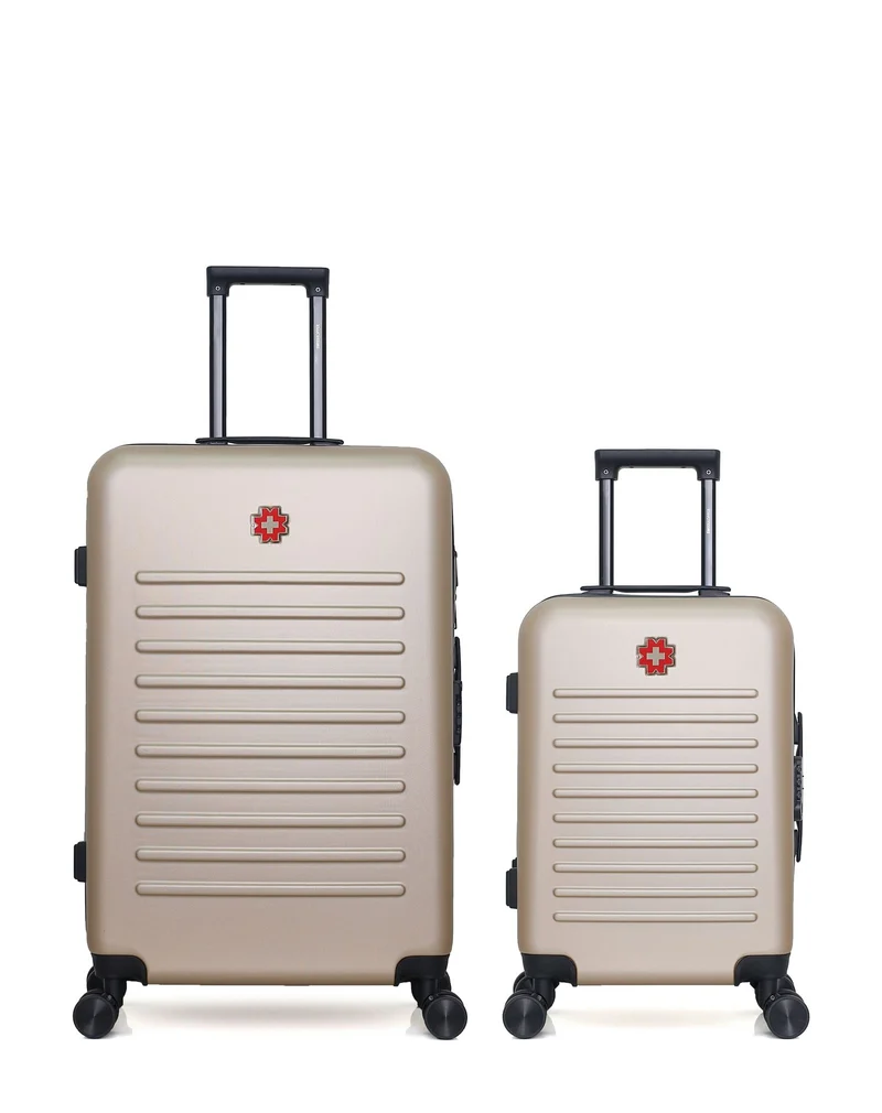 SWISS KOPPER – 2er-Pack – Großer Koffer und Handgepäck WIL