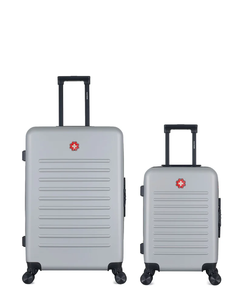 SWISS KOPPER – 2er-Pack – Großer Koffer und Handgepäck WIL