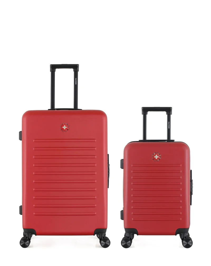 SWISS KOPPER – 2er-Pack – Großer Koffer und Handgepäck WIL