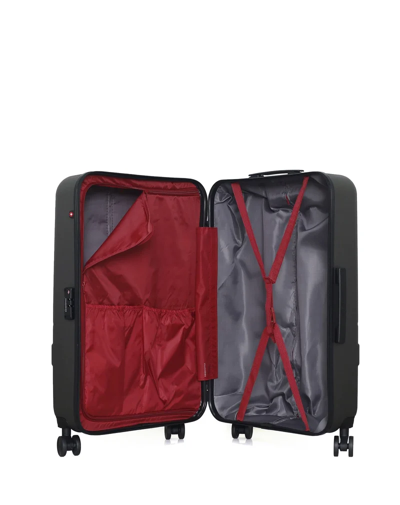 SWISS KOPPER – 2er-Pack – Großer Koffer und Handgepäck USTER