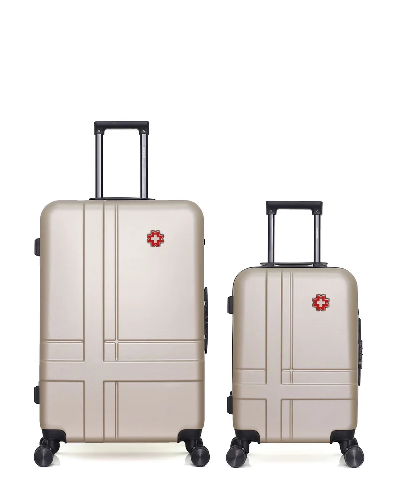 SWISS KOPPER – 2er-Pack – Großer Koffer und Handgepäck USTER