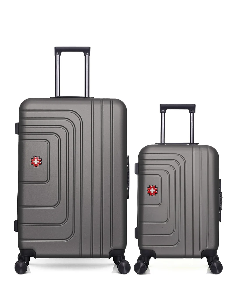 SWISS KOPPER – 2er-Pack – Großer Koffer und Handgepäck RUTI