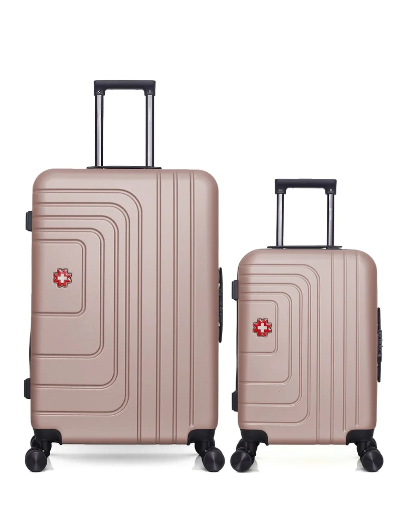 SWISS KOPPER – 2er-Pack – Großer Koffer und Handgepäck RUTI