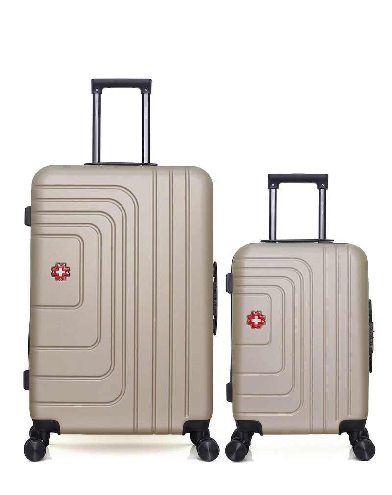 SWISS KOPPER – 2er-Pack – Großer Koffer und Handgepäck RUTI