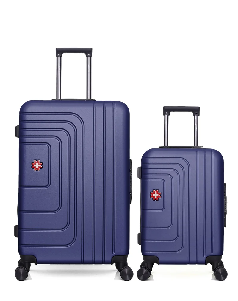 SWISS KOPPER – 2er-Pack – Großer Koffer und Handgepäck RUTI