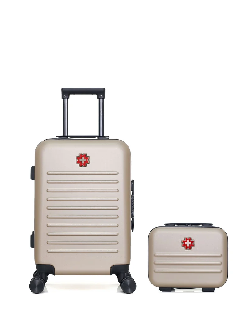 SWISS KOPPER – 2er-Pack – Handgepäck und Kosmetikkoffer WIL