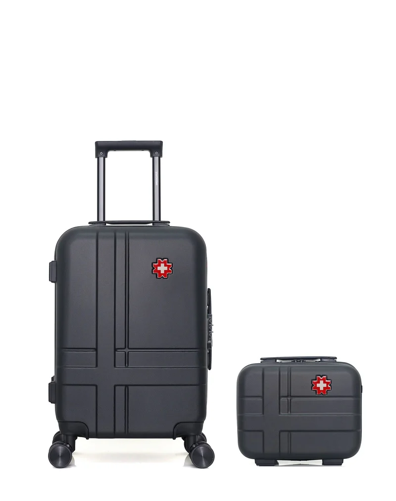SWISS KOPPER – 2er-Pack – Handgepäck und Kosmetikkoffer USTER