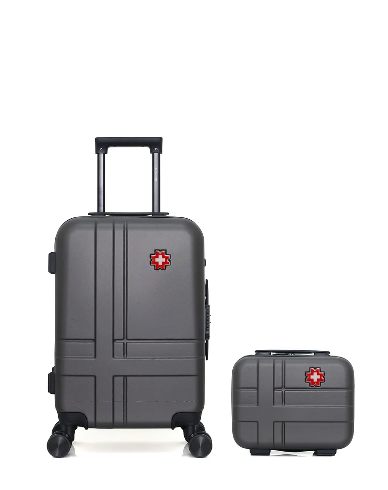 SWISS KOPPER – 2er-Pack – Handgepäck und Kosmetikkoffer USTER