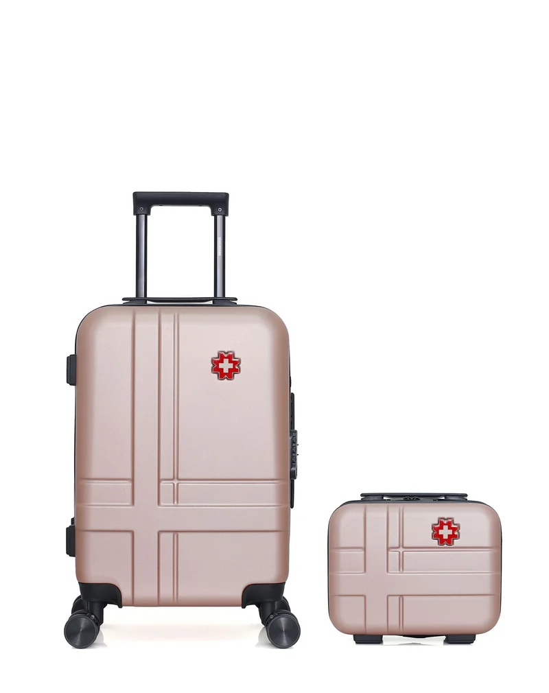 SWISS KOPPER – 2er-Pack – Handgepäck und Kosmetikkoffer USTER