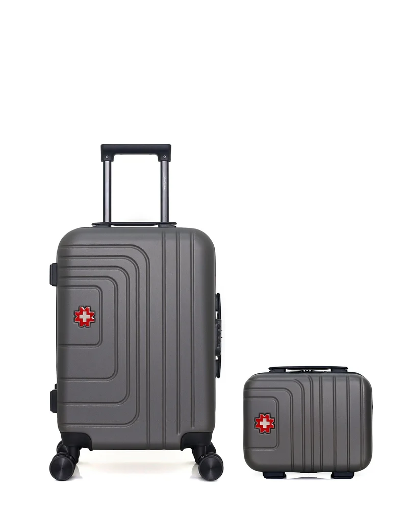 SWISS KOPPER – 2er-Pack – Handgepäck und Kosmetikkoffer RUTI