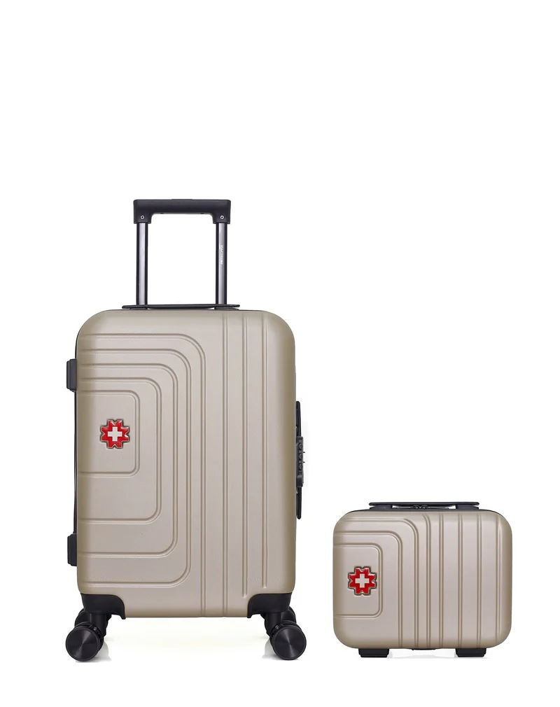 SWISS KOPPER – 2er-Pack – Handgepäck und Kosmetikkoffer RUTI